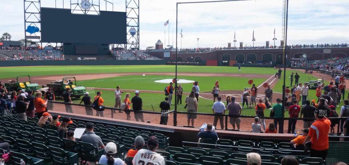 Oracle Park - Section Field Club 119 Seat View
