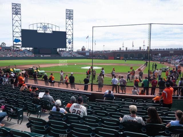 Oracle Park - Section Field Club 119 Seat View