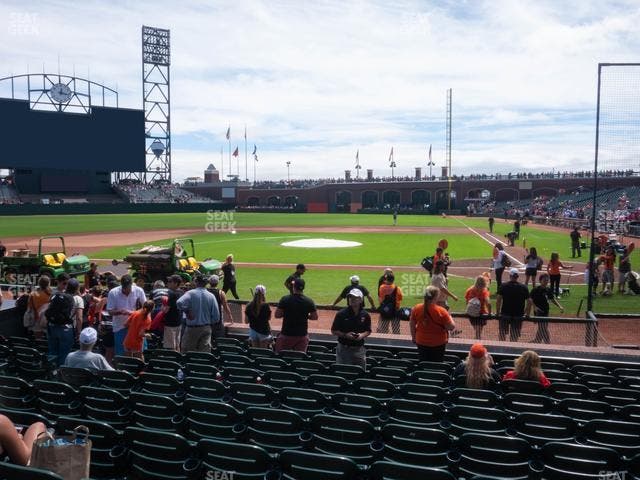Oracle Park - Section Field Club 121 Seat View