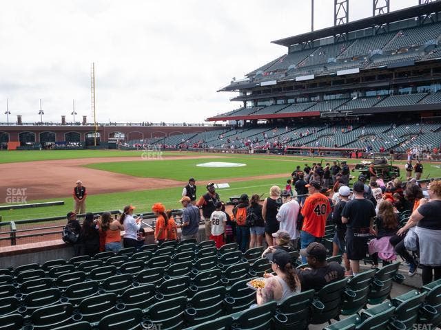 Oracle Park - Section Field Club 124 Seat View