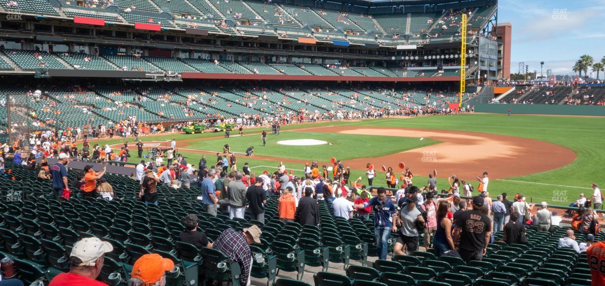 Oracle Park - Section Lower Box 105 Seat View