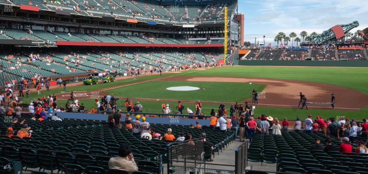 Oracle Park - Section Lower Box 107 Seat View