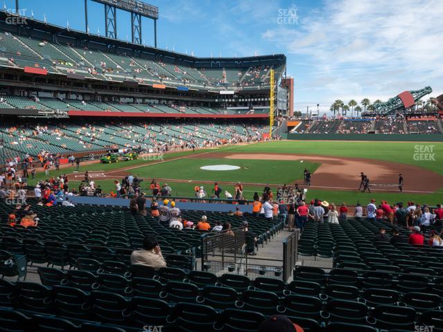 Oracle Park - Section Lower Box 107 Seat View Oracle Park - Section Lower Box 107 Seat View