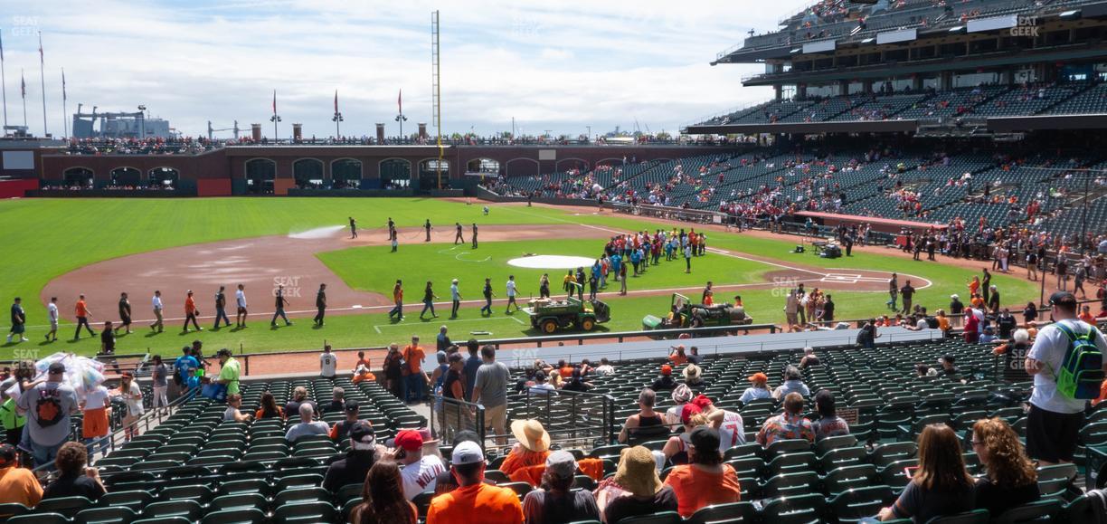 Oracle Park - Section Lower Box 124 Seat View