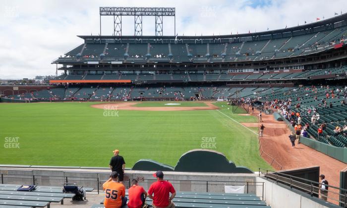 Oracle Park - Section Premium Bleachers 136 Seat View