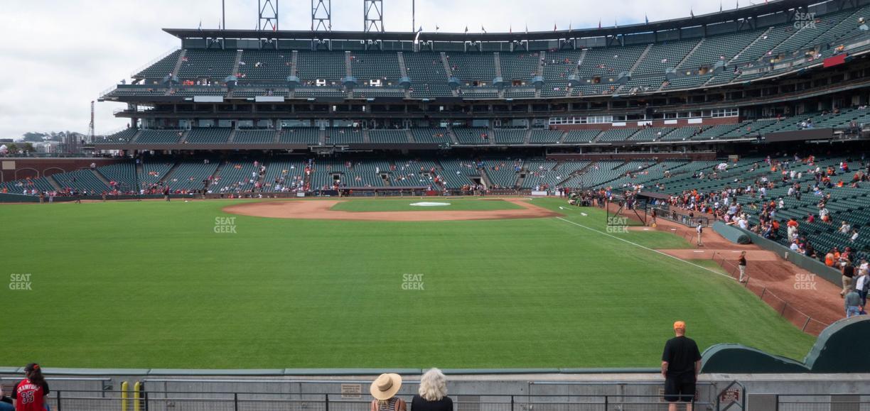 Oracle Park - Section Premium Bleachers 137 Seat View