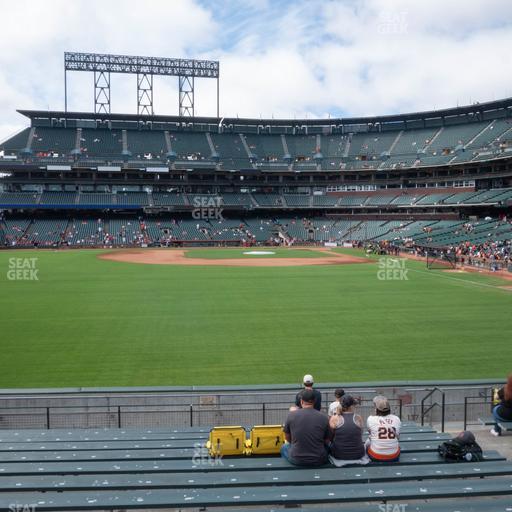 Oracle Park - Section Premium Bleachers 138 Seat View