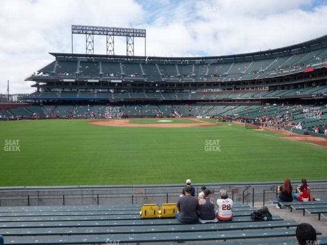 Oracle Park - Section Premium Bleachers 138 Seat View