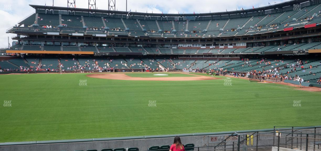 Oracle Park - Section Premium Bleachers 139 Seat View
