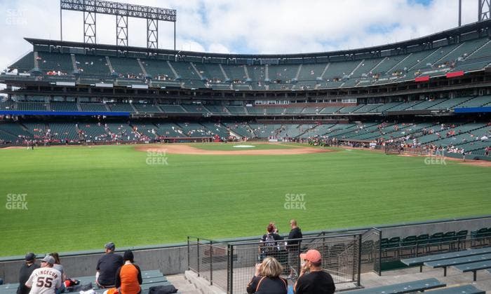 Oracle Park - Section Premium Bleachers 140 Seat View