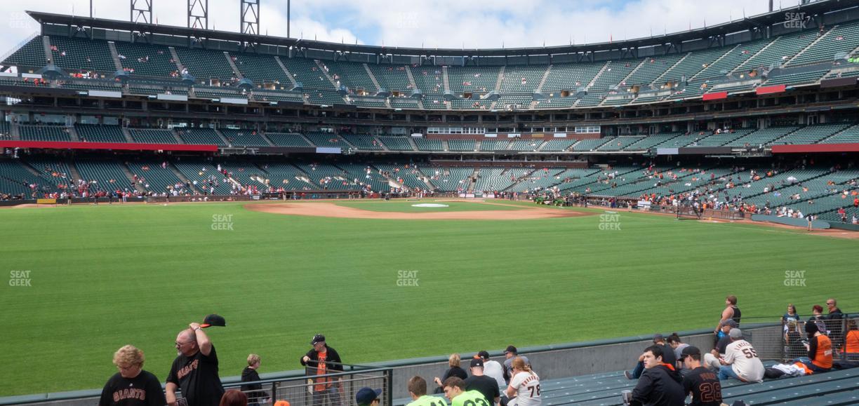 Oracle Park - Section Premium Bleachers 141 Seat View
