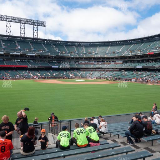 Oracle Park - Section Premium Bleachers 141 Seat View