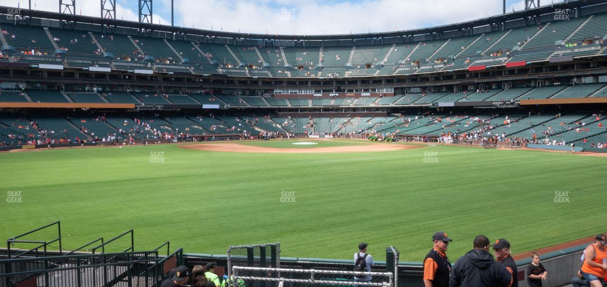 Oracle Park - Section Premium Bleachers 142 Seat View