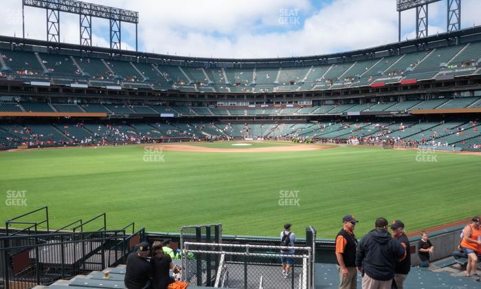Oracle Park - Section Premium Bleachers 142 Seat View