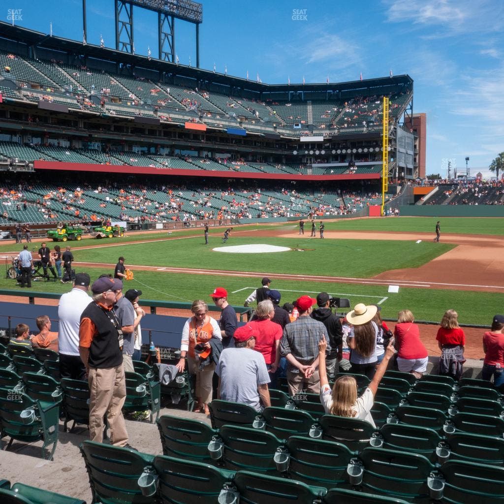 Oracle Park - Section Premium Field Club 107 Seat View