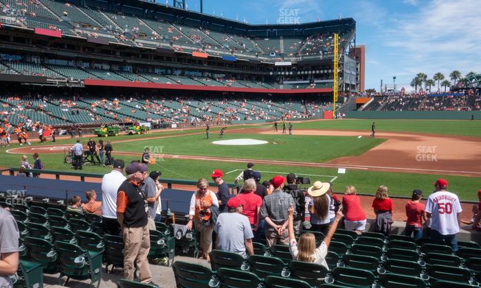 Oracle Park - Section Premium Field Club 107 Seat View