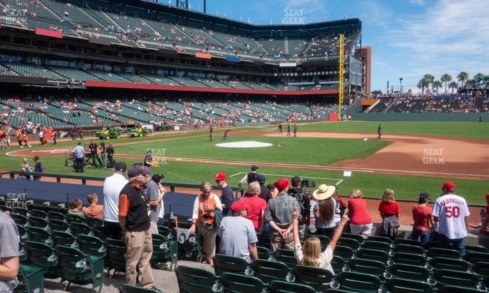 Oracle Park - Section Premium Field Club 107 Seat View