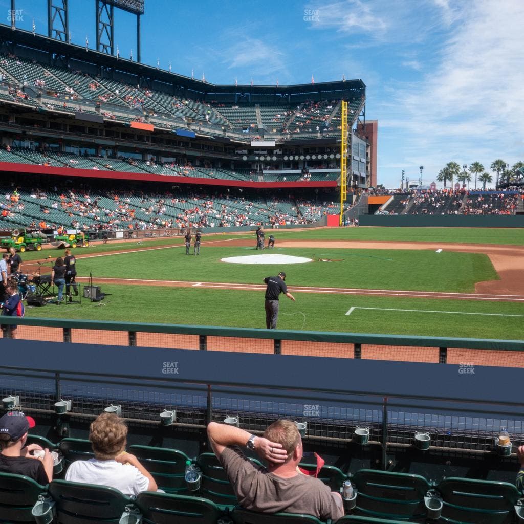 Oracle Park - Section Premium Field Club 108 Seat View