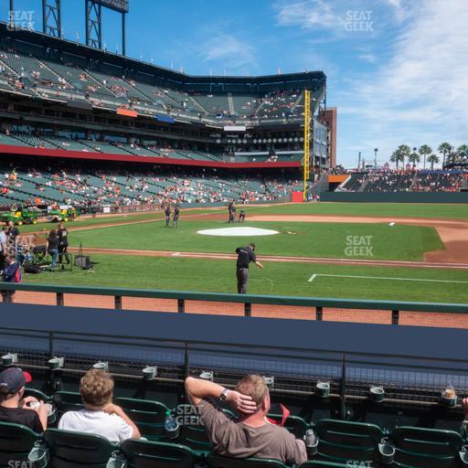 Oracle Park - Section Premium Field Club 108 Seat View