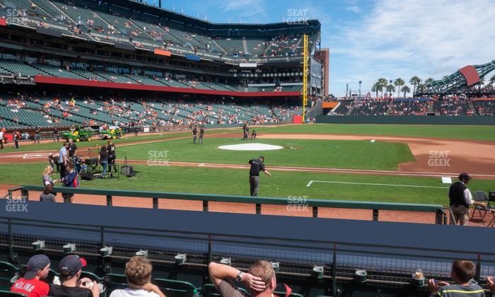 Oracle Park - Section Premium Field Club 108 Seat View