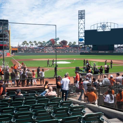 Oracle Park - Section Premium Field Club 112 Seat View
