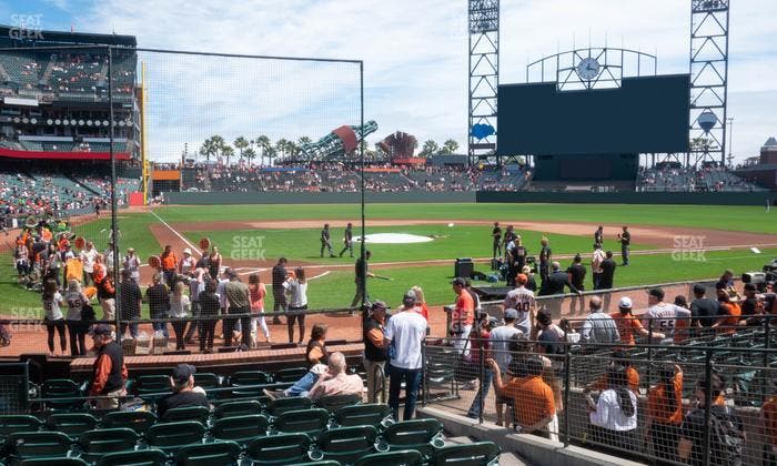 Oracle Park - Section Premium Field Club 112 Seat View