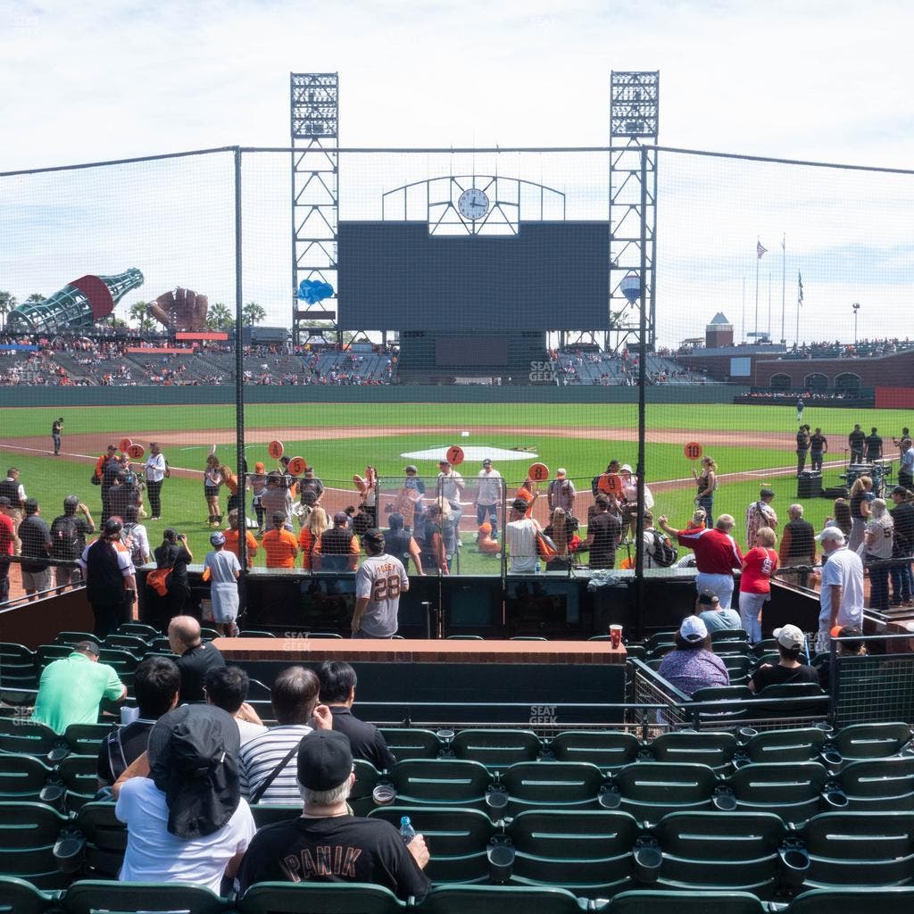 Oracle Park - Section Premium Field Club 115 Seat View