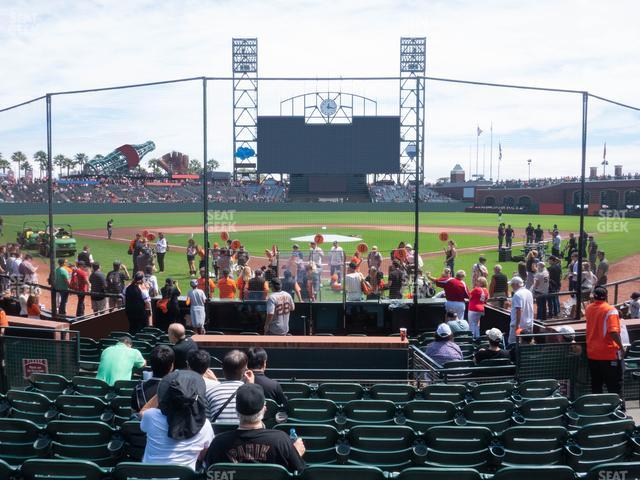 Oracle Park - Section Premium Field Club 115 Seat View Oracle Park - Section Premium Field Club 115 Seat View