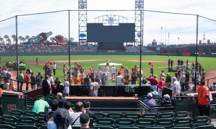 Oracle Park - Section Premium Field Club 115 Seat View
