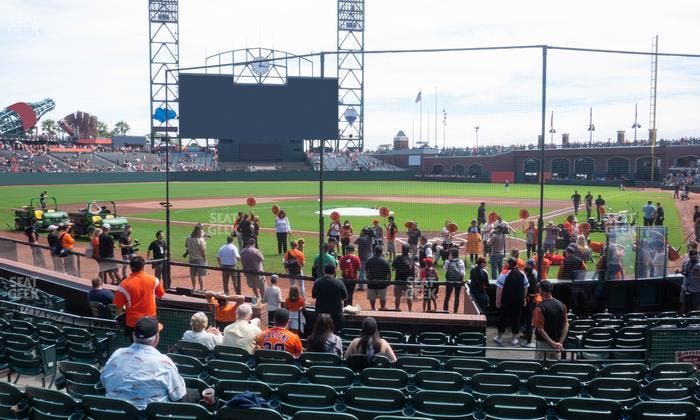 Oracle Park - Section Premium Field Club 117 Seat View