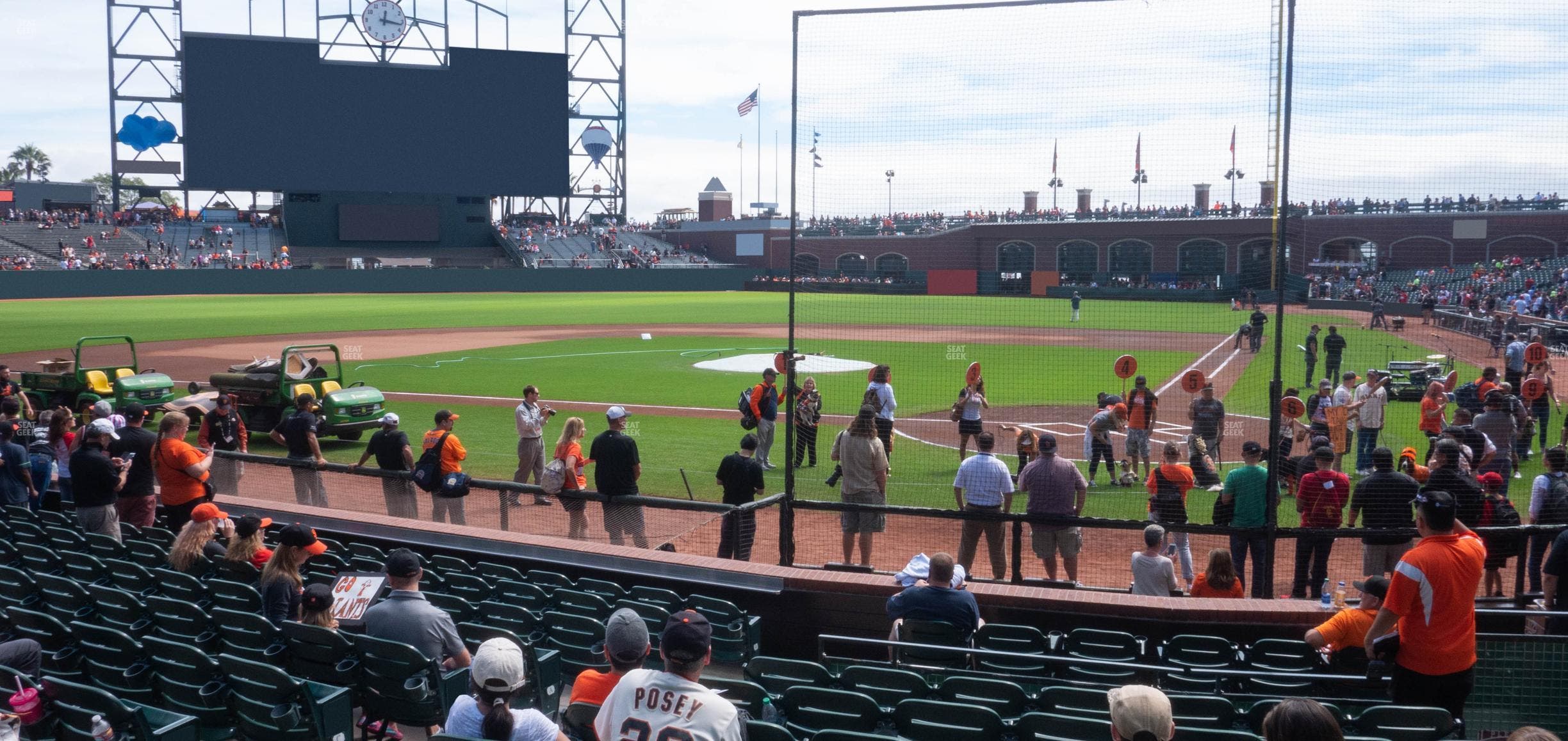 Oracle Park - Section Premium Field Club 119 Seat View