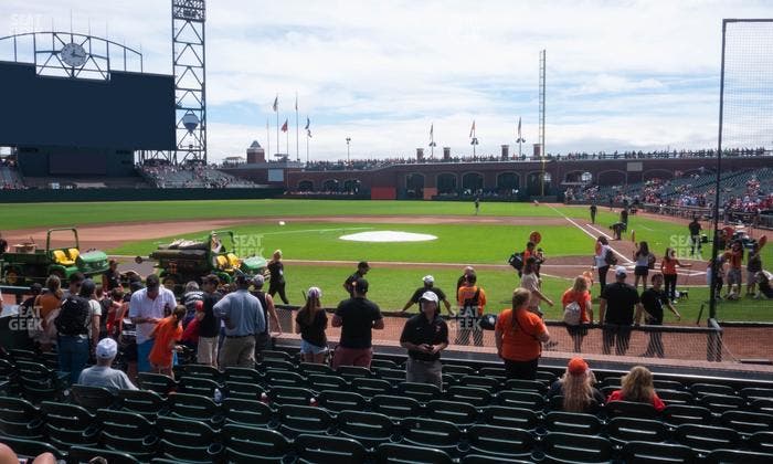 Oracle Park - Section Premium Field Club 121 Seat View