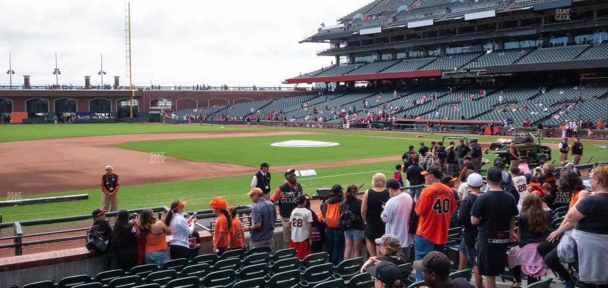 Oracle Park - Section Premium Field Club 124 Seat View