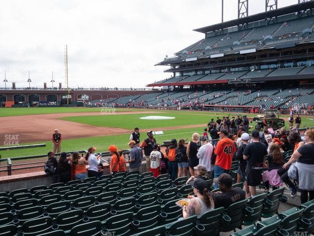 Oracle Park - Section Premium Field Club 124 Seat View