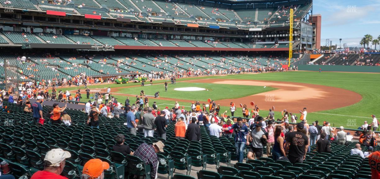 Oracle Park - Section Premium Lower Box 105 Seat View