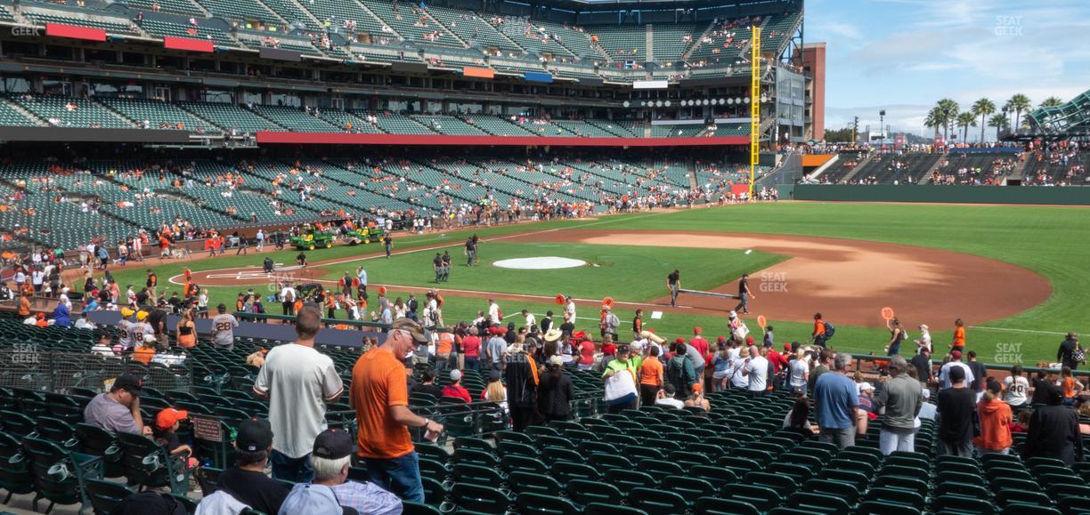 Oracle Park - Section Premium Lower Box 106 Seat View