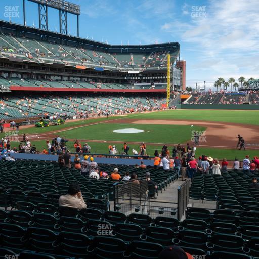 Oracle Park - Section Premium Lower Box 107 Seat View