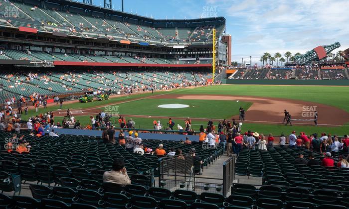 Oracle Park - Section Premium Lower Box 107 Seat View