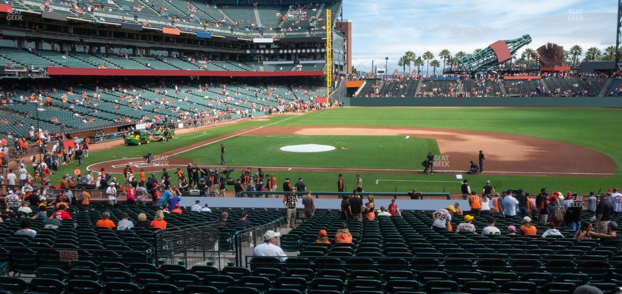 Oracle Park - Section Premium Lower Box 108 Seat View