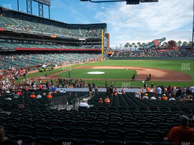 Oracle Park - Section Premium Lower Box 108 Seat View