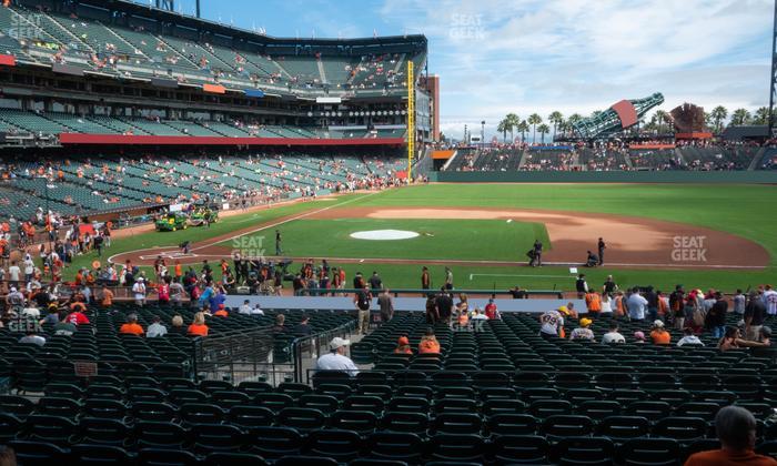 Oracle Park - Section Premium Lower Box 108 Seat View