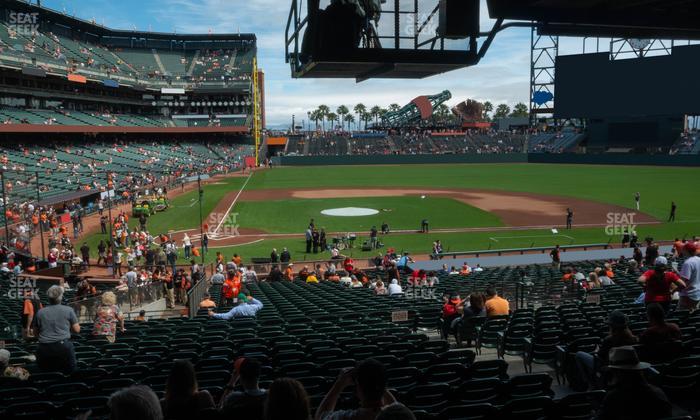 Oracle Park - Section Premium Lower Box 110 Seat View