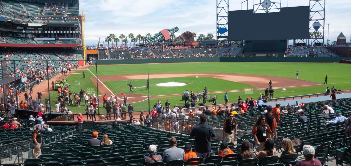 Oracle Park - Section Premium Lower Box 112 Seat View