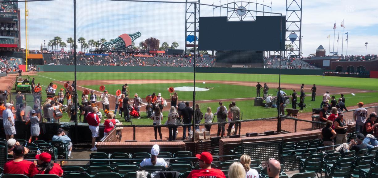Oracle Park - Section Premium Lower Box 113 Seat View