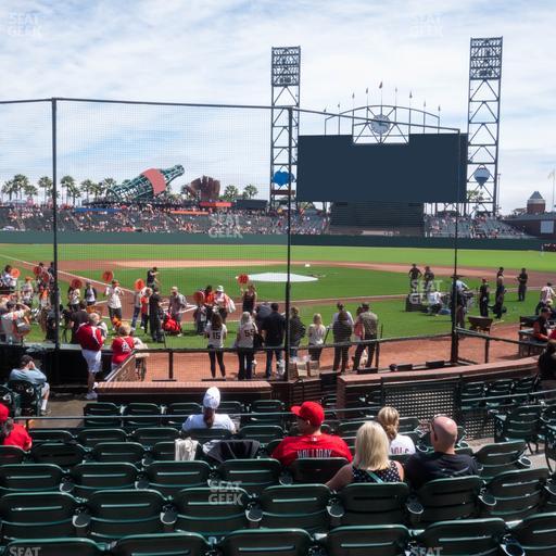 Oracle Park - Section Premium Lower Box 113 Seat View