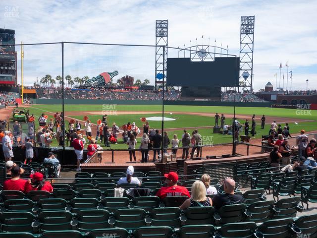 Oracle Park - Section Premium Lower Box 113 Seat View Oracle Park - Section Premium Lower Box 113 Seat View