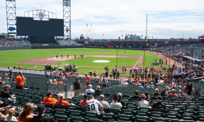 Oracle Park - Section Premium Lower Box 119 Seat View