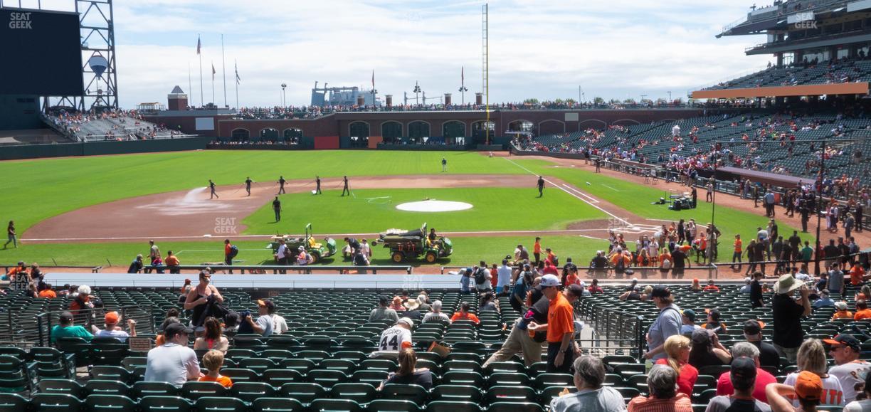 Oracle Park - Section Premium Lower Box 122 Seat View