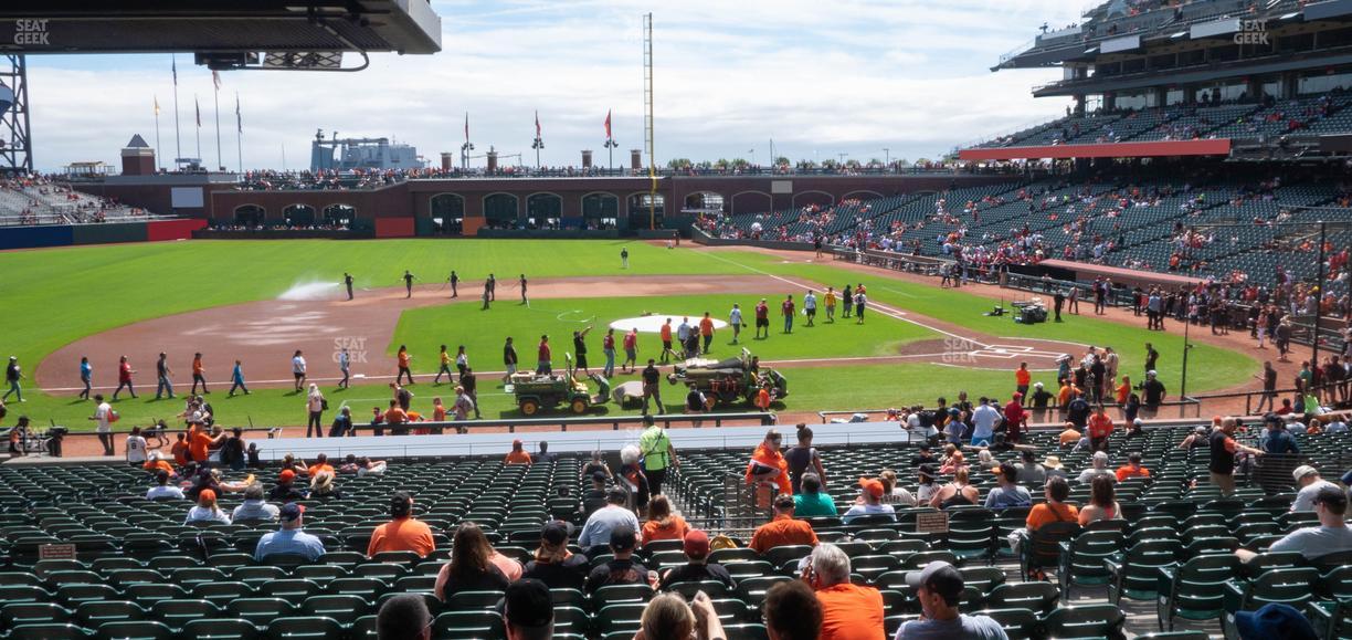 Oracle Park - Section Premium Lower Box 123 Seat View
