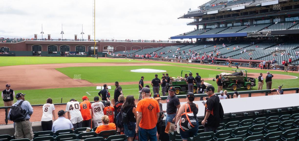 Oracle Park - Section Premium Lower Box 125 Seat View